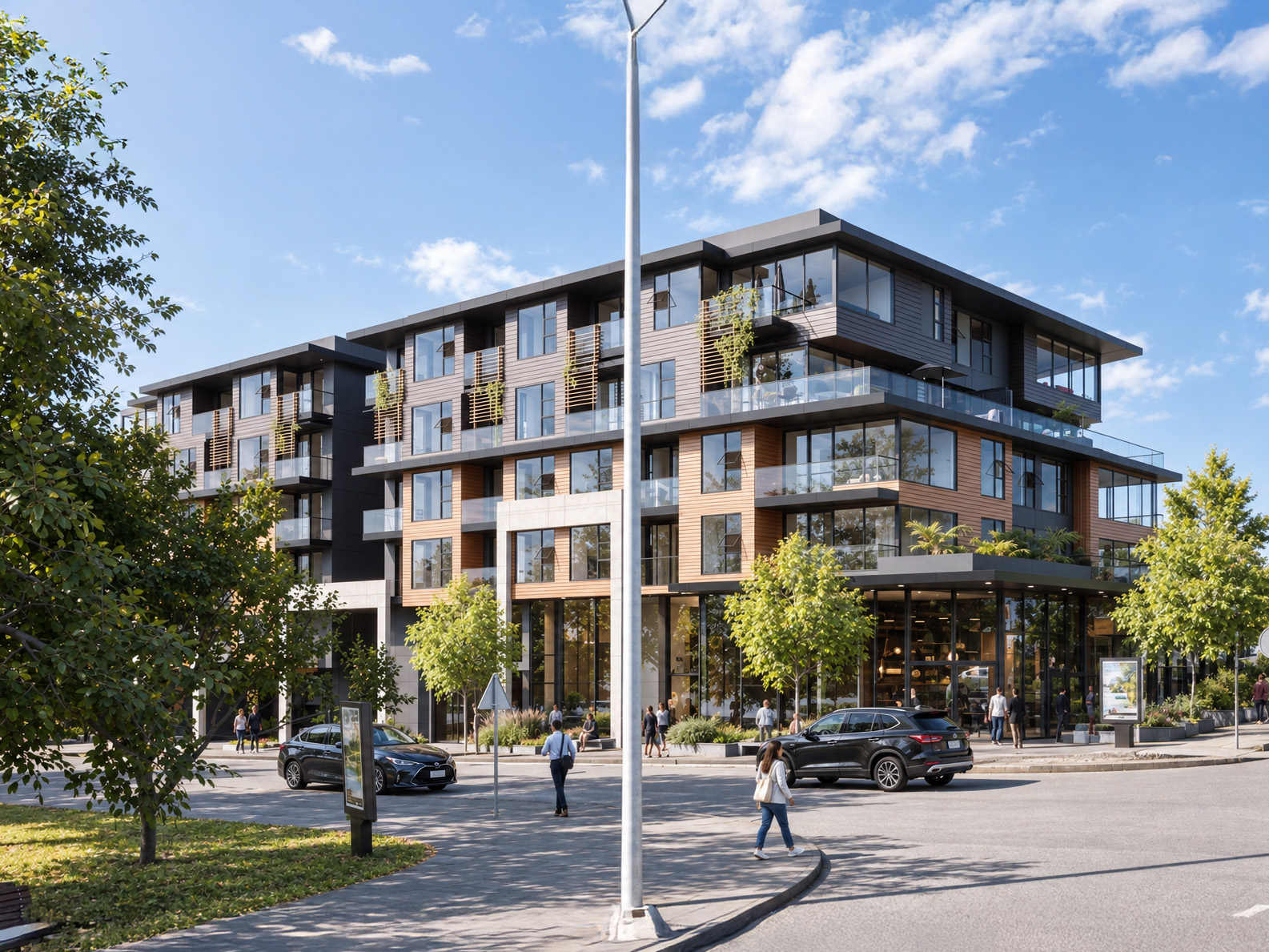 835 Gibsons mixed-use residential building